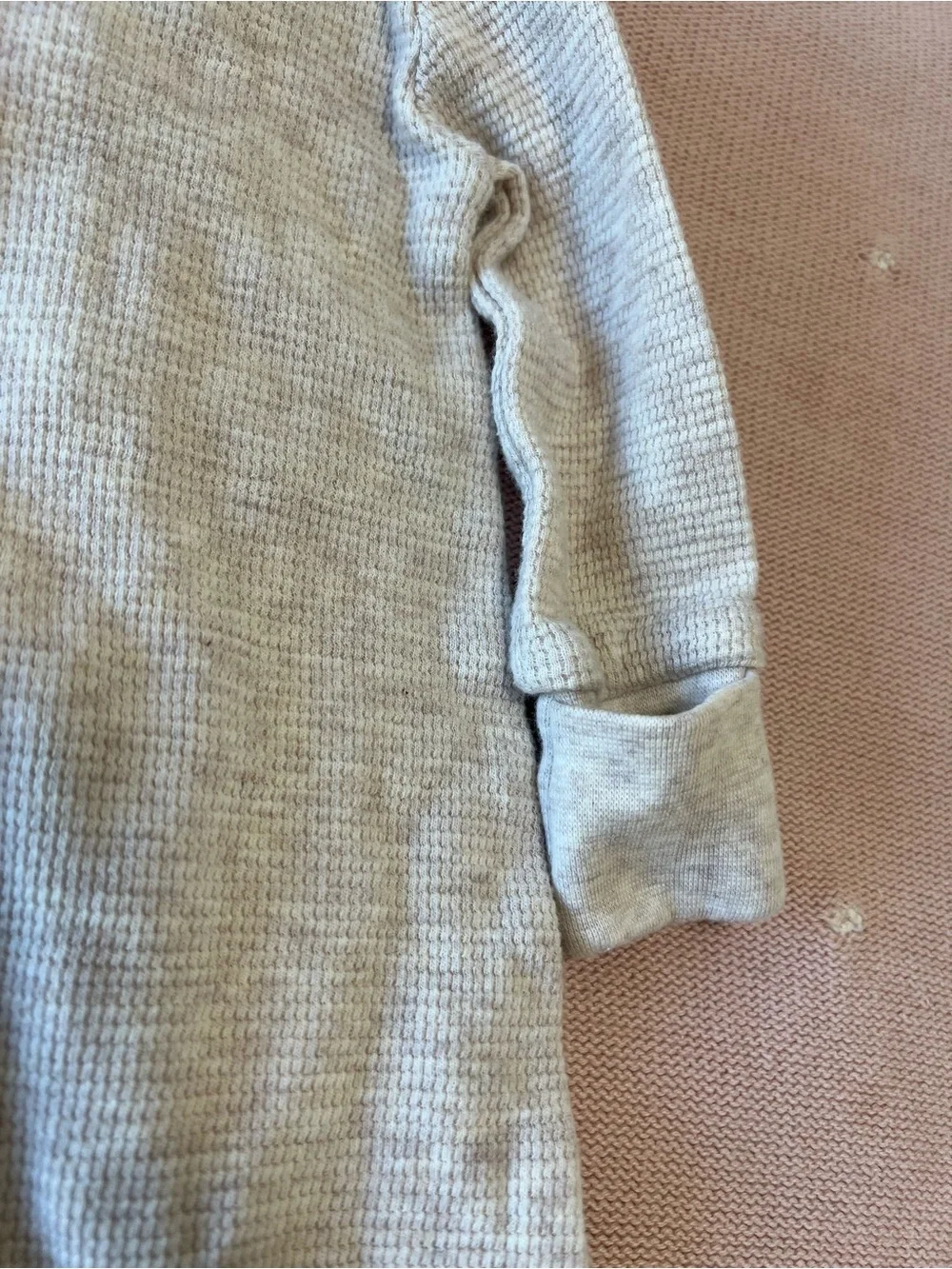 Colored Organics Zipper Pajamas - Oat 2